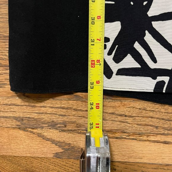 TIBI New York 100% Silk Black and White Abstract Sheath Dress Women's Size 4 - Picture 14 of 14